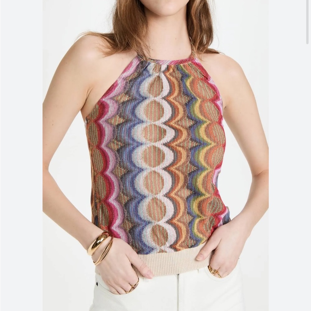 Ramy Brook Milana Halter Crop Top Size XS Retail $325